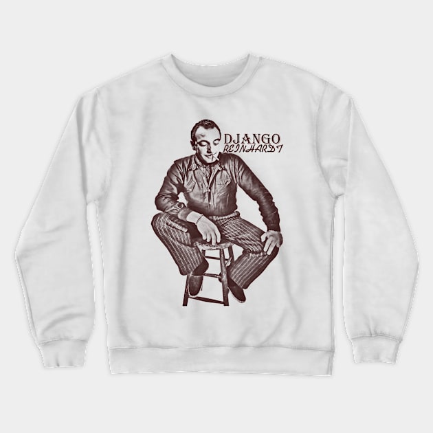 django reinhardt art visual Crewneck Sweatshirt by Papa Lauren